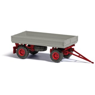 *Busch 53005 IFA HW 60 ohne Kippgestänge/Niederdruckbereifung, Grau/Rot, 1987  Maßstab 1:87