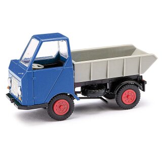 Busch 211004404 Multicar M22 3-Seitenkipper, blau Maßstab 1:160