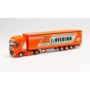Herpa 313292 DAF XF Lowliner- Gardinenplanen-Sattelzug,...