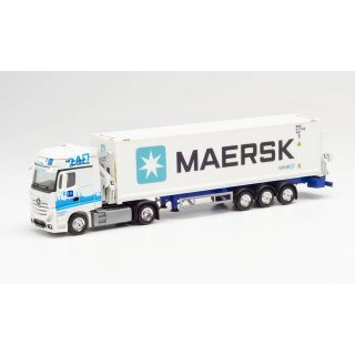 Herpa 313384 MB A`11 GiSp Seitenlader-Sattelzug, Hammar GDH/Maersk  Maßstab 1:87
