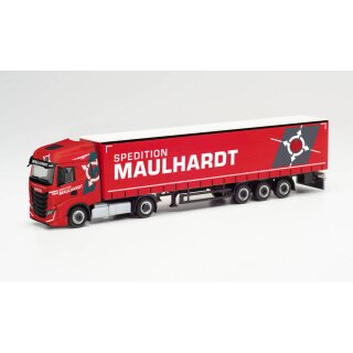 Herpa 313506 Iveco S-Way Gardinenplanen-Sattelzug. Sped. Maulhardt  Maßstab 1:87