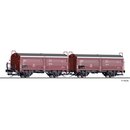 Tillig 01032 2er Set Schiebedach-/Schiebewandwagen Kmmgks...