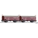 Tillig 01033 2er Set Schiebedachwagen Tims 5756, DR,...