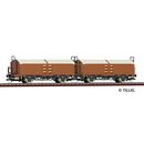Tillig 01034 2er Set Schiebedachwagen Utz/Tms, CSD, Ep.IV...