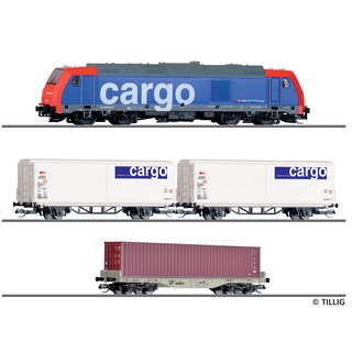 Tillig 01501 Analoges Startset mit Diesellok und Güterzug, SBB, Ep.VI  Spur TT