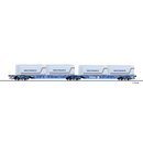 Tillig 18034 Doppeltragwagen Sggnos 715, Kombiwaggon, DR,...