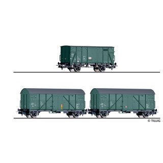 Tillig 70050 Bauzugwagen-Set, DR, Ep.IV  Spur H0