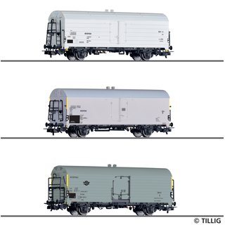 Tillig 70052 Kühlwagen-Set Tehs 50, INTERFRIGO, DR, DB, MAV, Ep.IV  Spur H0