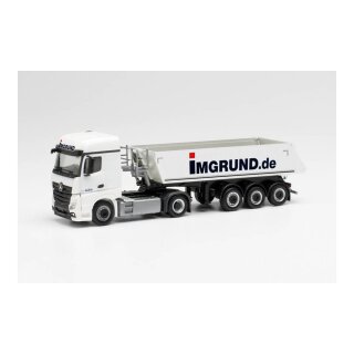 Herpa 313582 MB A`11 StSp 2.5, Schmitz Kipp-Sattelzug, Imgrund  Maßstab 1:87