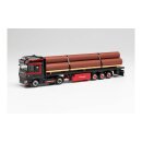 Herpa 313773 DAF XF SSC E6 Flachbett-Sattelzug mit...
