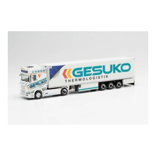 Herpa 313780 Scania CS20 HD Kühlkoffer-Sattelzug, GESUKO  Maßstab 1:87