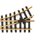 LGB L12150 Spur G Elektrische Weiche links Radius R1 30°