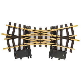 LGB L12260 Spur G Elektrische Doppelkreuzungsweiche Radius R2 22,5°
