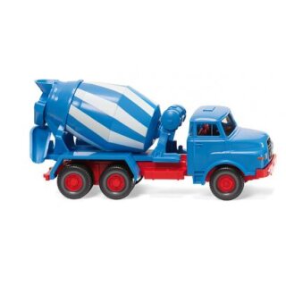 Wiking 068208 MAN Betonmischer, blau/weiß  Maßstab 1:87