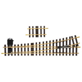 LGB L18150 Spur G Handweiche links Radius R5 15°