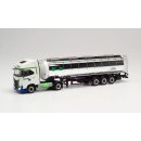 Herpa 314084 Iveco S-Way NP Lebensmitteltank-Sattelzug,...