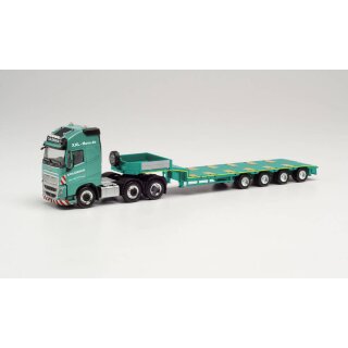 Herpa 314107 Volvo FH 16 Gl. XL Semitieflade-Sattelzug, Colossus Logistics  Maßstab 1:87