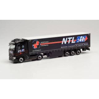 Herpa 314114 Renault T Gardinenplanen-Sattelzug, Nijmeijer NTL GmbH  Maßstab 1:87