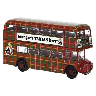 Brekina 61107 AEC Routemaster, 1960, Younger´s Tartan Beer  Maßstab: 1:87