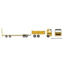 Herpa 9444104 MB Actros M Meiler-Baukipper mit Goldhofer...