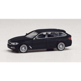 Herpa 430708-003 BMW 5er Touring, saphirschwarz metallic  Maßstab 1:87