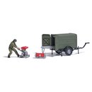 Busch 7964 A-Set: NVA Tragkraftspritzenanhänger TSA...