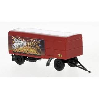 *Brekina 55336 Kofferanhänger, 1965, Circus Krone  Maßstab: 1:87