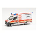 *Herpa 096591 MB Sprinter `18 Fahrtec, RTW Rettungsdienst...