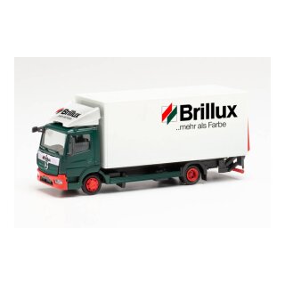 Herpa 314336 MB Atego`13 Koffer-LKW mit Ladebordwand, Brillux Maßstab 1:87