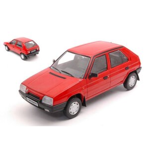 WhiteBox WB124092 Skoda Favorit, rot, 1989  Maßstab: 1:24