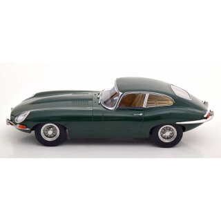 KK Scale KKDC180433 Jaguar E-Type Coupe, Series 1 RHD, 1961, british racing green with creme interieur   Maßstab 1:18