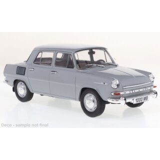 WhiteBox WB124097 Skoda 1000 MB, grau/weiß, 1965   Maßstab: 1:24