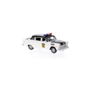 Brekina 58941 Checker Cab, Police Car, Kalamazoo, 1974 Maßstab: 1:87
