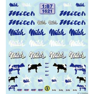 TL Decals 1621 Milch-Decalbogen  Maßstab 1:87