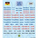 TL Decals 2379 Tankfahrzeuge  Maßstab  1:87