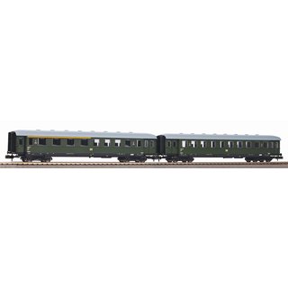 Piko 40628 Spu N-2er Set Schürzeneilzugwagen 1./2. Klasse + 2. Klasse, DR, Ep. III