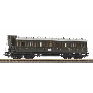 Piko 53333 Spur H0 Abteilwagen 3. Klasse C4 mit Bremserhaus, DRG, Ep. II