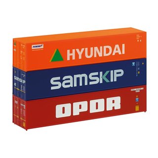 Piko 46101 Spur TT 3er Set 40’ Container