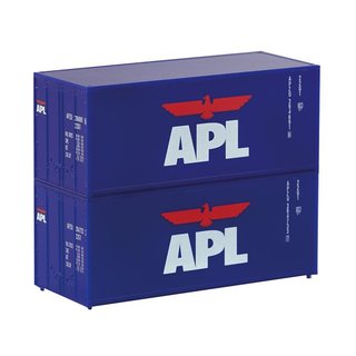 Piko 46102 Spur TT 2er Set 20’ Container „APL”