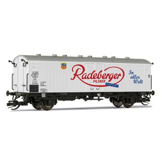 *Arnold HN9742  2-achs. Fährboot-Kühlwagen, DR, Ep.IV, Radeberger Pilsner  Spur TT