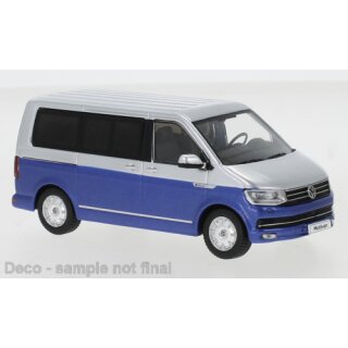 IXO CLC390N  VW T6 Multivan, silber/blau, 2017  Maßstab: 1:43