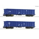 Roco 37651 2er Set offene Güterwagen Eanos, PKP...