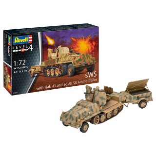 Revell 03293sWS mit Flak-Aufbau als Sfl. mit 3,7cm Flak 43  Maßstab 1:72