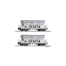 Tillig 01054 2er Set Selbstentladewagen Faccns, Captrain,...