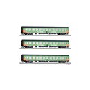 Tillig 01066 Reisezugwagen-Set, FLIXTRAIN, Bauart...