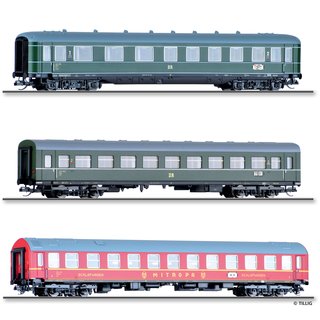 *Tillig 01068 Reisezugwagenset, DR, Ep. III  Spur TT