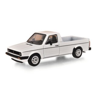 Schuco 452033500 VW Caddy Pritsche, weiß Maßstab 1:64