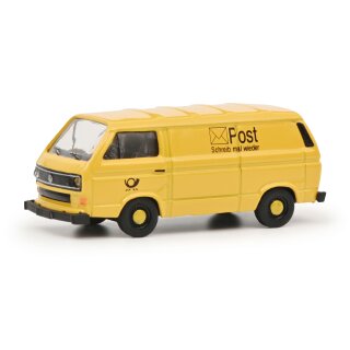 Schuco 452671200 VW T3, DBP, gelb Maßstab 1:87