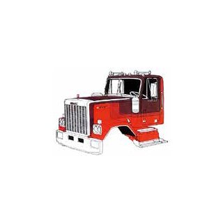 Brekina 85777 GMC General, dunkelrot, hellrot, 1980 Maßstab: 1:87