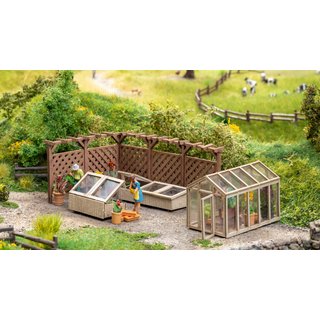 Noch 66805 Laser-Cut Deko-Set, Im Garten  Spur H0